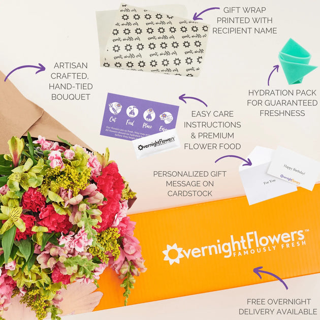 Flowers delivered overnight deals