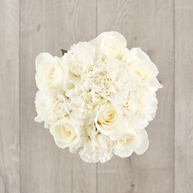 White Roses and Carnations
