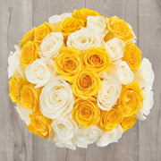 Yellow and White Roses